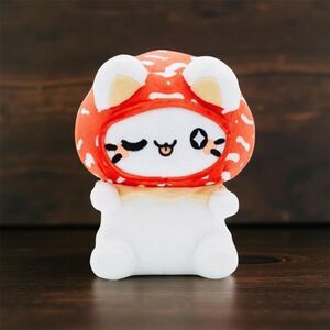 NWT Tasty Peach Mushroom Meowchi Plush  Kitty Shroom Stuffed Animal P37